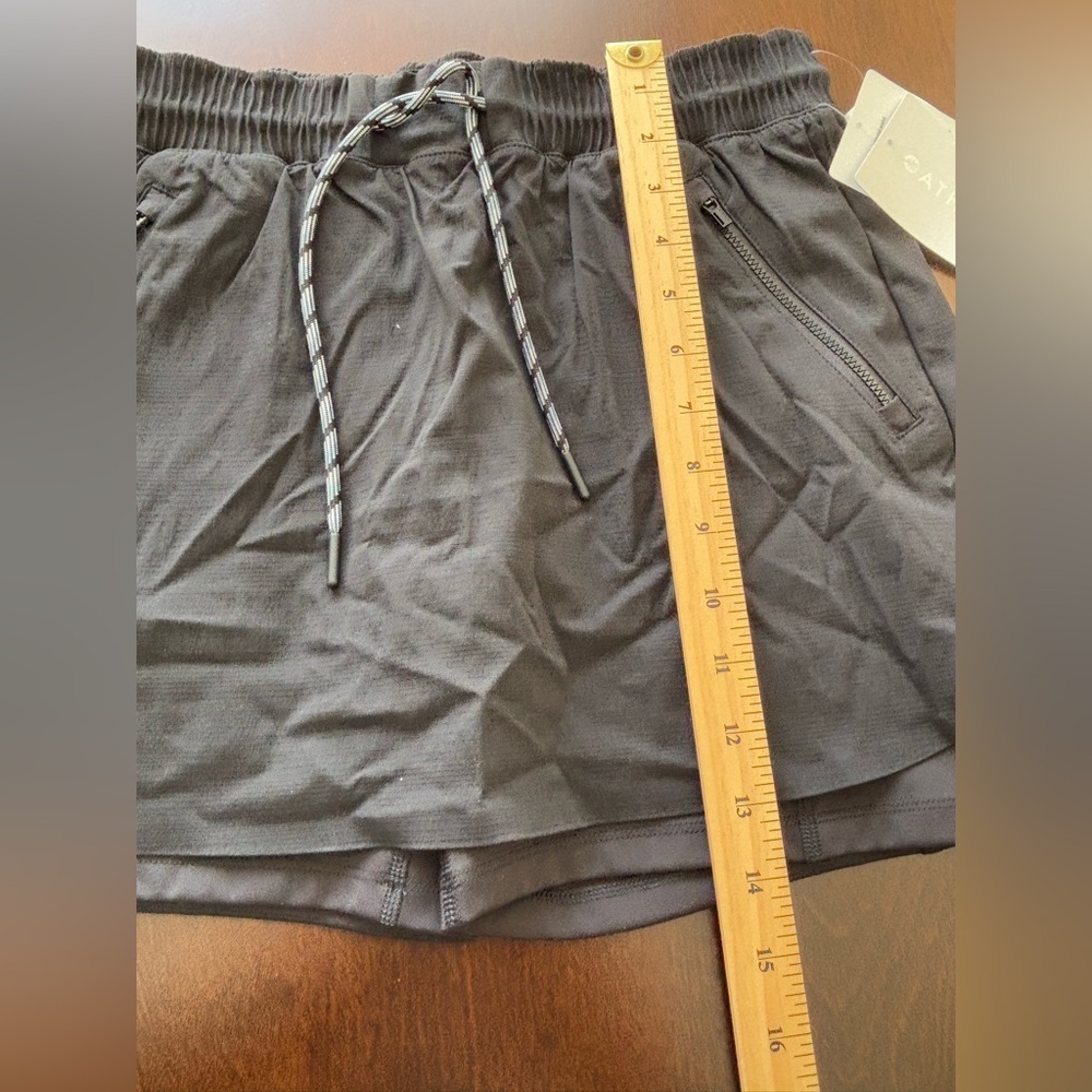 ATHLETA The Trekkie Skort Size 4 Black Hiking Running Outdoors Gorpcore NEW - Picture 11 of 11